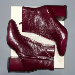 BNIB Kenzo “Daria” bootie in Bordeaux colour.